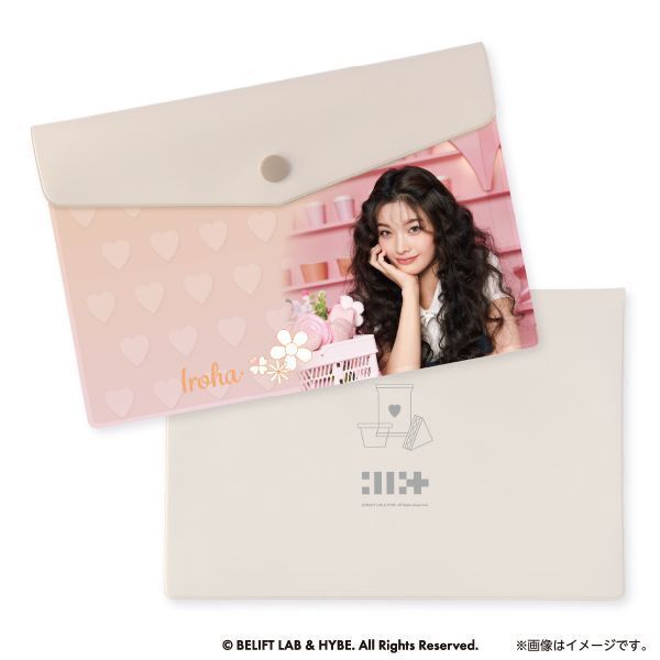 #コンパスカフェ フラットポーチ 7点セット ばら売り可 ILLIT フラットポーチ_Iroha (B6サイズ)【セブンネット限定