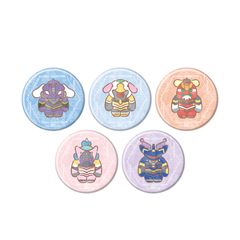 エヴァンゲリオン×サンリオキャラクターズ トレーディングホログラム缶バッジ ／コンプリートセット（全5種）