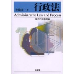行政法　現代行政過程論