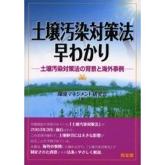 「土壌汚染対策法」早わかり　土壌汚染対策法の背景と海外事例
