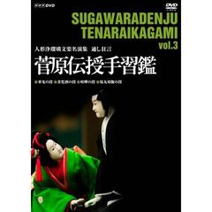 人形浄瑠璃文楽名演集 通し狂言 菅原伝授手習鑑 三段目（ＤＶＤ）