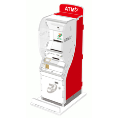 セブン銀行ATM風貯金箱　レッド【入荷予約】