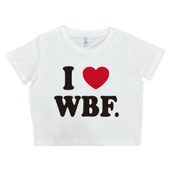 WILD BUNCH FEST. 2025 I （ハートマーク） WBF.　クロップド TEE ホワイト
