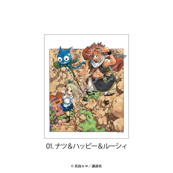 FAIRY TAIL キャンバスボード 01.ナツ＆ハッピー＆ルーシィ 通販