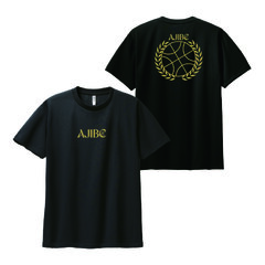 AJIBC2024 ポリエステルTシャツ ブラック×ゴールド Sサイズ