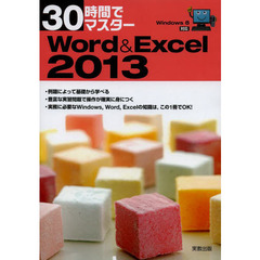 30時間でマスター Windows8対応 Word&Excel2013