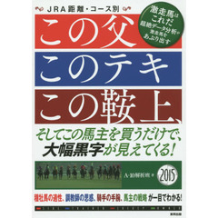 この父このテキこの鞍上、そしてこの馬主を買うだけで、大幅黒字が見えてくる！　ＪＲＡ距離・コース別　２０１５　当印