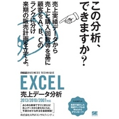 EXCEL売上データ分析 ［ビジテク］ 2013/2010/2007対応