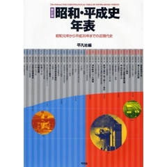 昭和・平成史年表　昭和元年から平成２０年までの近現代史　新訂版