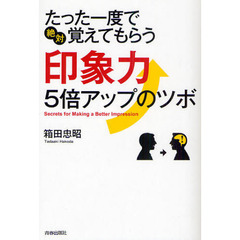 たった一度で“絶対”覚えてもらう印象力５倍アップのツボ