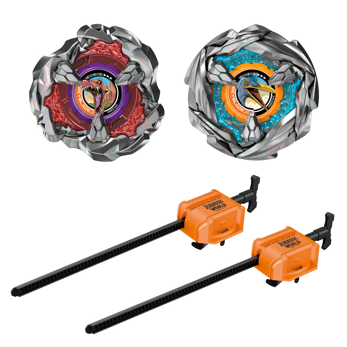 ベイブレードX　 T-レックス/モササウルス、スピノサウルス/ケツァルコアトルス ベイブレードX T-レックス/モササウルス スピノサウルス