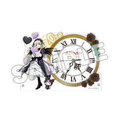 ローゼンメイデン×サンリオキャラクターズ／アクリルクロック／水銀燈×クロミ（2025年10月以降発売予定）