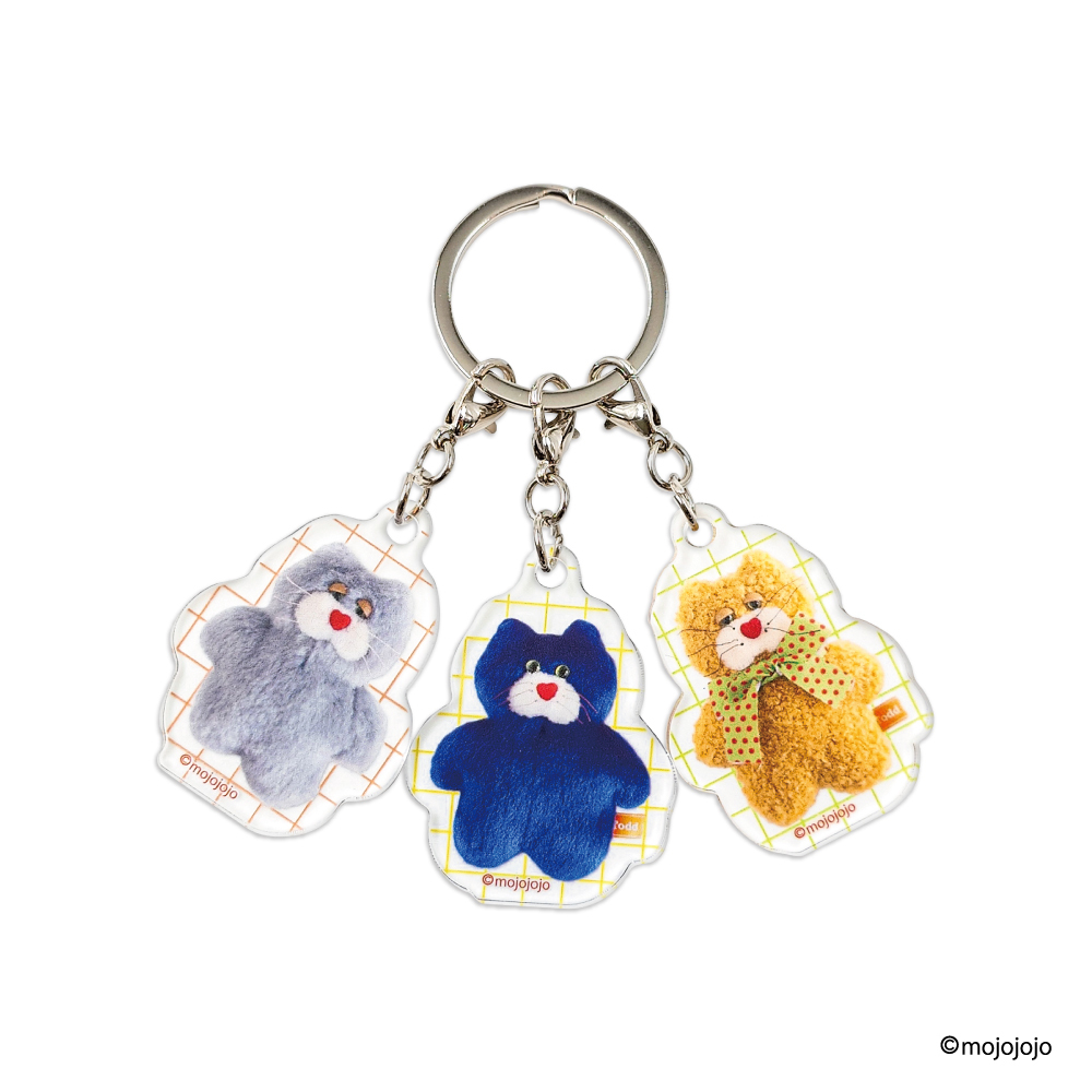 mojojojo アクリルキーホルダー　７個セット 3連アクリルキーホルダー cats mojojojo（2026年6月下旬以降発売予定