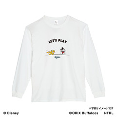 21ミッキーマウス（LET'S PLAY）/オリックス・バファローズ　ロングTシャツL