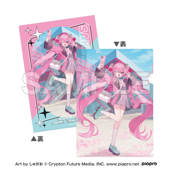 桜ミク×Shibuya Sakura Stage」 A4クリアファイル Art by しゅがお