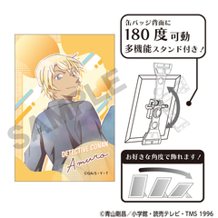 名探偵コナン　アート缶バッジ　安室透　ジャンプ クラパレット（2026年10月以降発売予定）