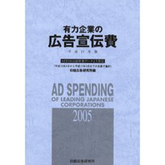 有力企業の広告宣伝費　ＮＥＥＤＳ日経財務データより算定　平成１７年版