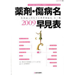 薬剤・傷病名早見表　医薬品に対応する標準傷病名・全一覧　２００９年４月版