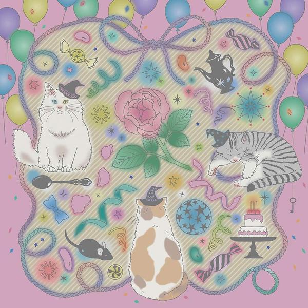 自律神経を整えるスクラッチアート 切り絵作家gardenのSCRATCH ART猫と花と可愛いもの〈スクラッチアートブック〉