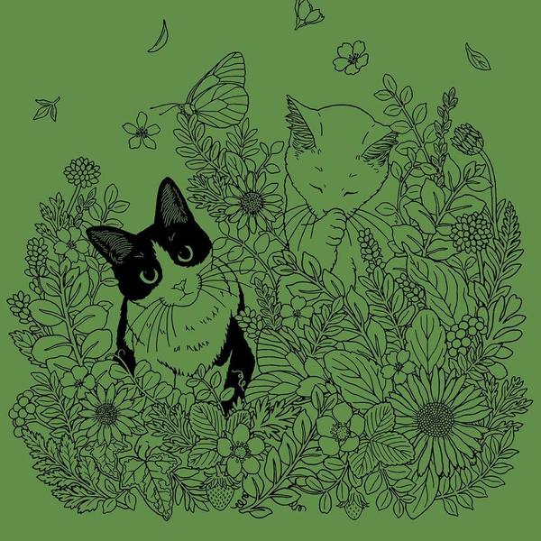 自律神経を整えるスクラッチアート 切り絵作家gardenのscratch Art猫と花と可愛いもの スクラッチアートブック 通販 セブンネットショッピング