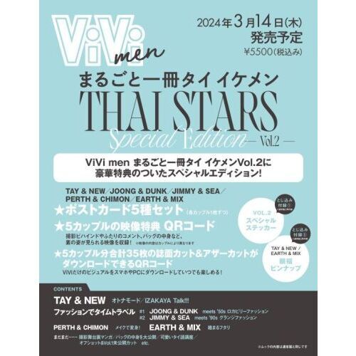 ViVi men THAI STARS Vol.2 ステッカー EarthMix - その他
