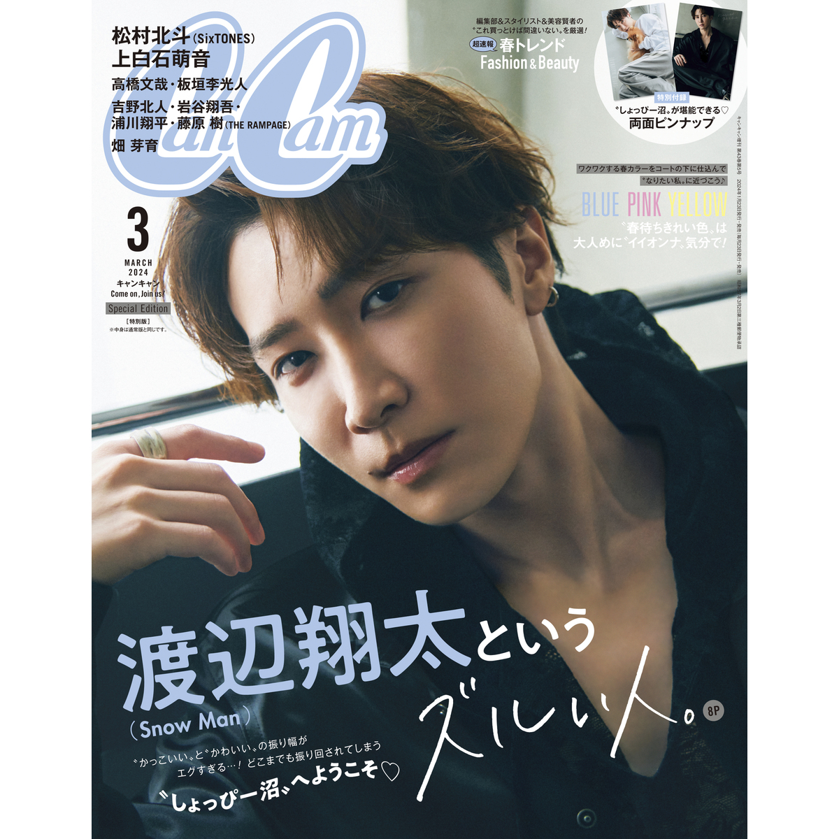 SnowMan 渡辺翔太 表紙 mini 雑誌 - 女性情報誌