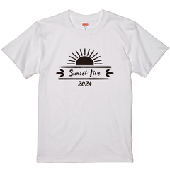 サンセットライブ2024オフィシャルTシャツ　PST-2405 ホワイト