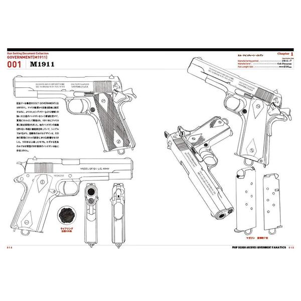 ハンドガン作画設定資料集 プロップ デザイン アーカイブス ガバメントファナティクス 通販 セブンネットショッピング