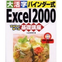 大活字バインダー式Ｅｘｃｅｌ　２０００基礎講座　すばやく学べる