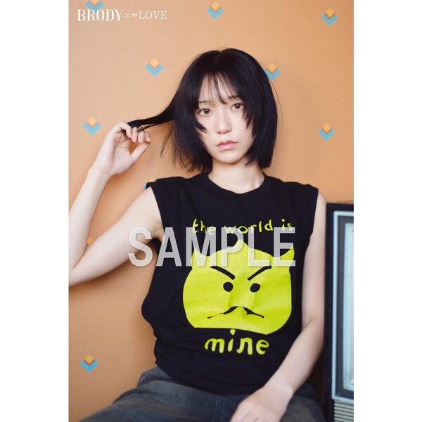 【BRODY×＝LOVE】野口衣織　写真集　ポストカード　3種類 BRODY（ブロディ）2025年10月号増刊「=LOVE 野口衣織ver