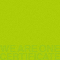 WE　ARE　ONE　?CERTIFICATE?