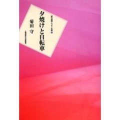 夕焼けと自転車