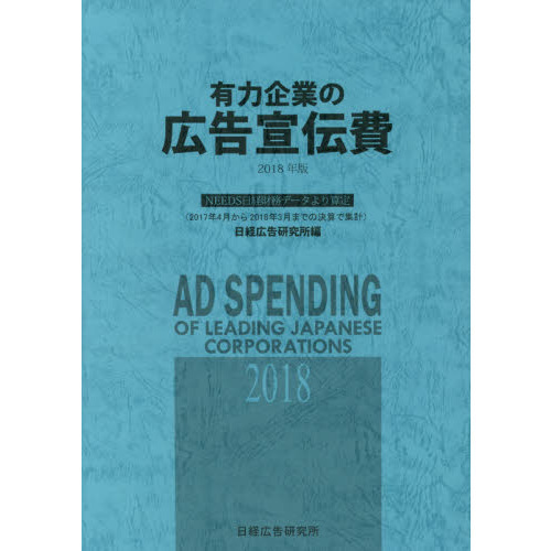 有力企業の広告宣伝費 NEEDS日経財務データより算定 有力企業の広告宣伝費 NEEDS日経財務データより算定