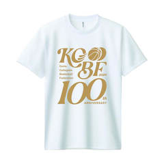 KCBF100 ポリエステルTシャツ ホワイト×ゴールド Sサイズ＜連盟会員限定 割引対象商品＞