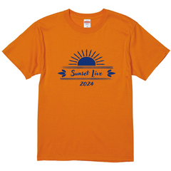 サンセットライブ2024オフィシャルTシャツ　PST-2405 オレンジ