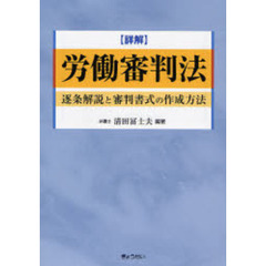 詳解労働審判法　逐条解説と審判書式の作成方法