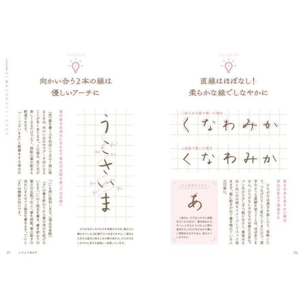 ペン習字 ひらがな、カタカナ、やさしい漢字、行書参考資料 - その他