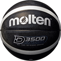 【モルテン】バスケットボール6号球 D3500 ブラック×シルバー