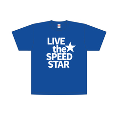 【LIVE the SPEEDSTAR】オフィシャルTシャツ ゴシック ロイヤルブルー Sサイズ