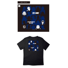 SPY×FAMILY Tシャツ サッカー日本代表ver.（黒・XL）（2025年5月中旬以降発売予定）