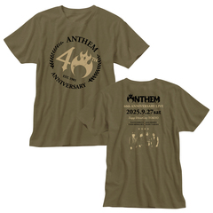 【ANTHEM】40th Anniversary Live GOODS Tシャツ（ミリタリーグリーン）XLサイズ