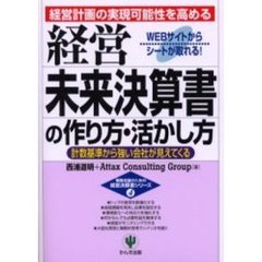 経営未来決算書の作り方・活かし方　経営計画の実現可能性を高める　計数基準から強い会社が見えてくる　ＷＥＢサイトからシートが取れる！