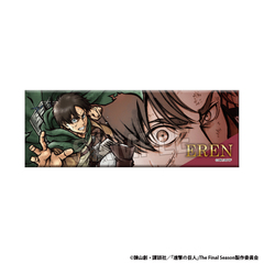 進撃の巨人　激高!!ロング缶バッジ　エレン（2026年10月以降発売予定）