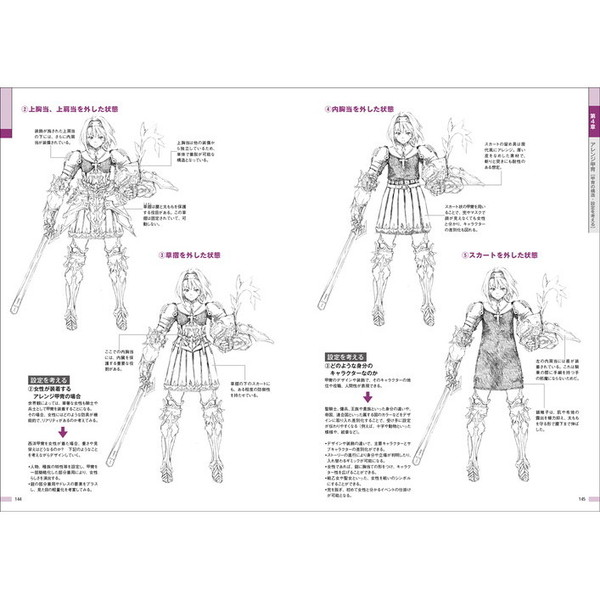 西洋甲冑＆武具作画資料 〈４世紀－１７世紀〉ヨーロッパ騎士装束の