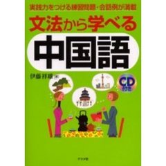 文法から学べる中国語　実践力をつける練習問題・会話例が満載