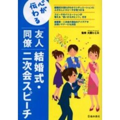 心が伝わる友人同僚結婚式・二次会スピーチ