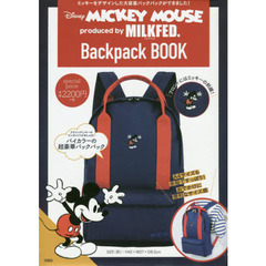 Disney MICKEY MOUSE produced by MILKFED. Backpack BOOK