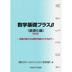 数学基礎プラスβ　２０２０最適化編　利益の最大化は損失を最小にするか？