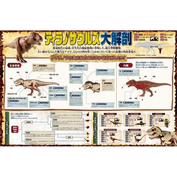 ティラノサウルス 復元パズル図鑑 通販｜セブンネットショッピング