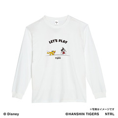 21ミッキーマウス（LET'S PLAY）/阪神タイガース　ロングTシャツXL
